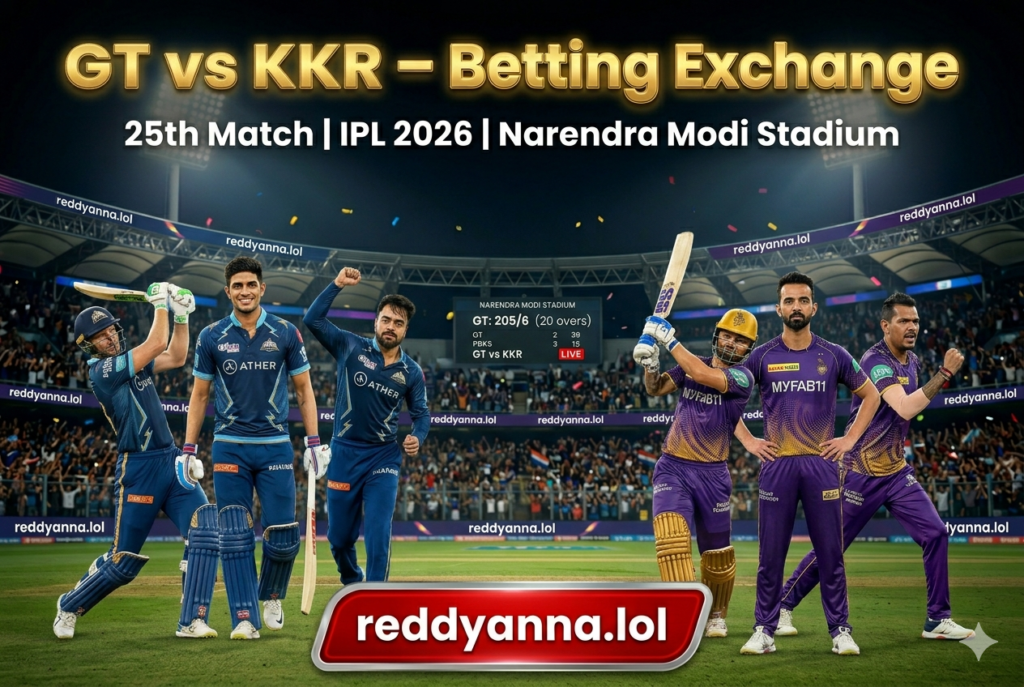 GT vs KKR betting exchange