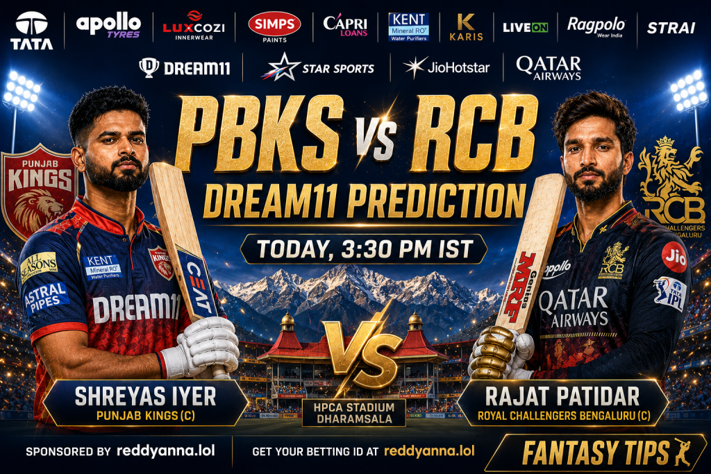 PBKS vs RCB Dream11 prediction