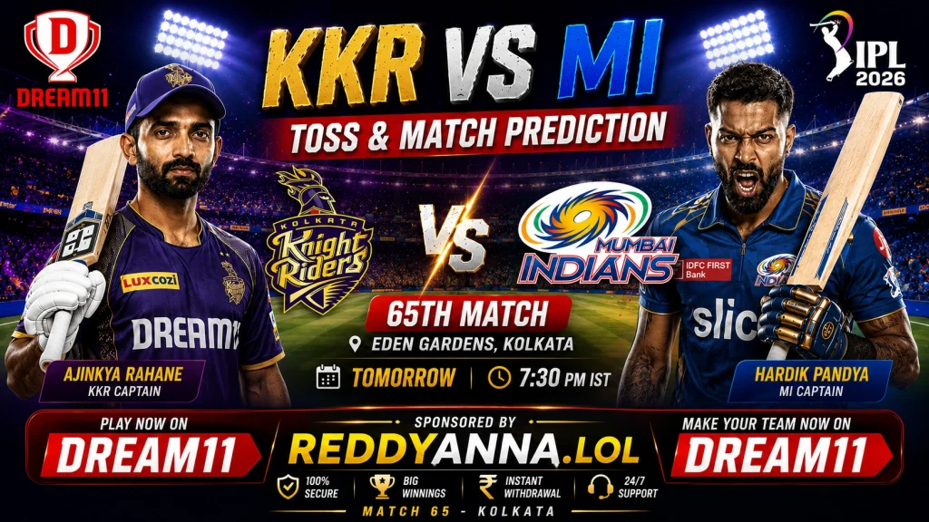 KKR vs MI Dream11 prediction