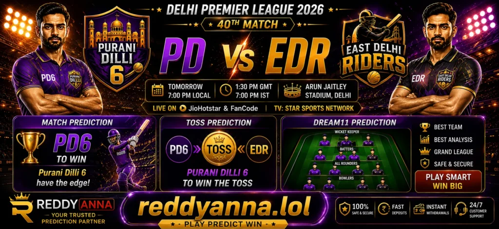 PD vs EDR 40th Match Prediction
