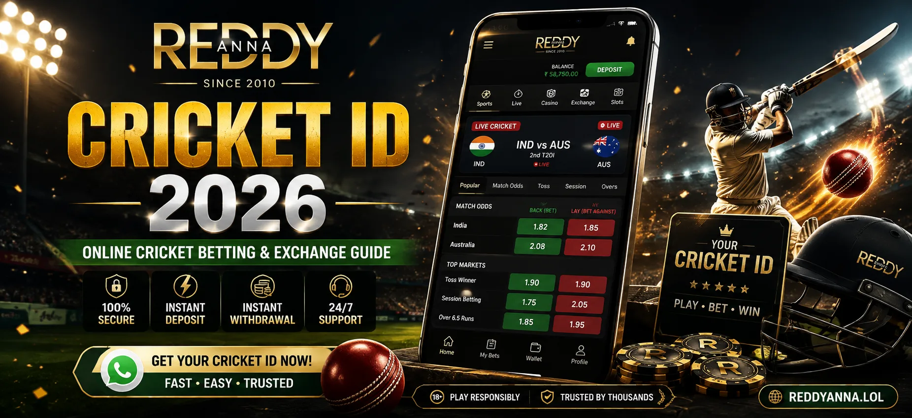 Reddy Anna Cricket ID 2026 - Complete Guide