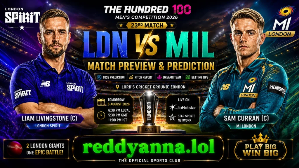 LDN vs MIL 23rd Match Prediction 
