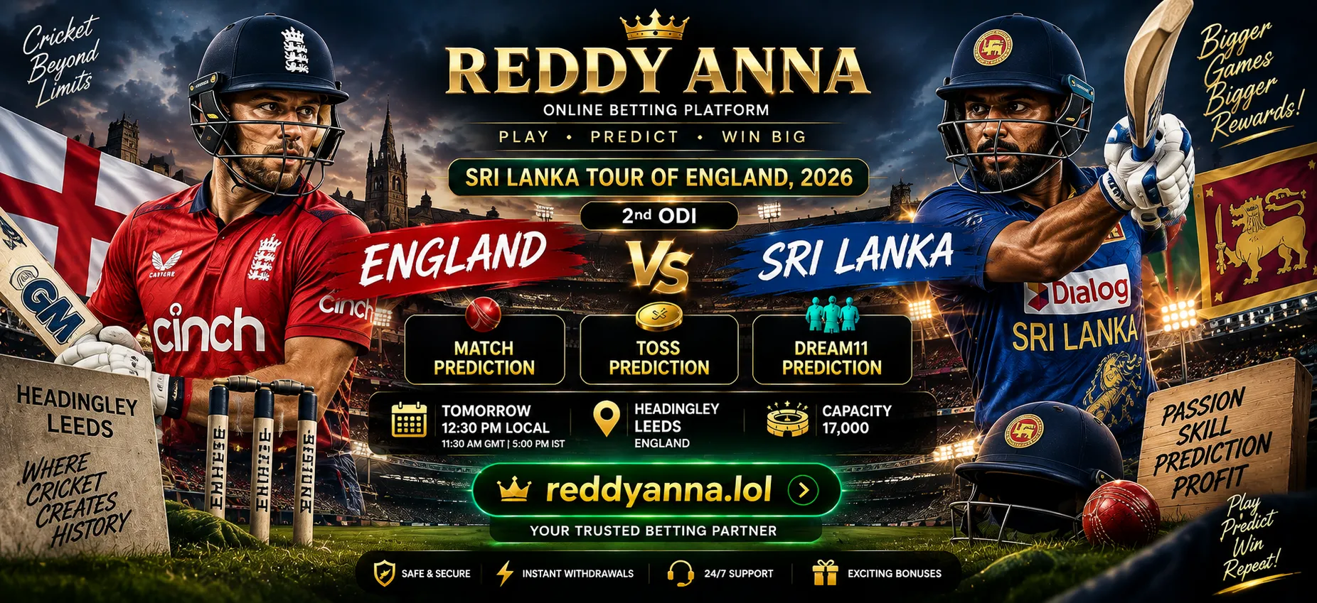 ENG vs SL 2nd ODI match prediction Sri Lanka tour of England 2026