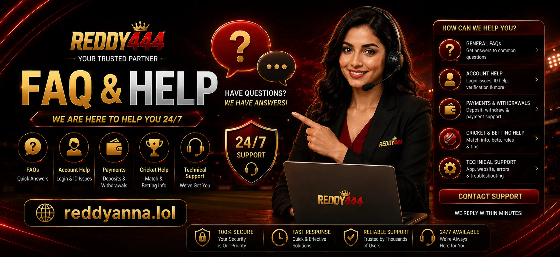 Reddy444 FAQ - Frequently Asked Questions