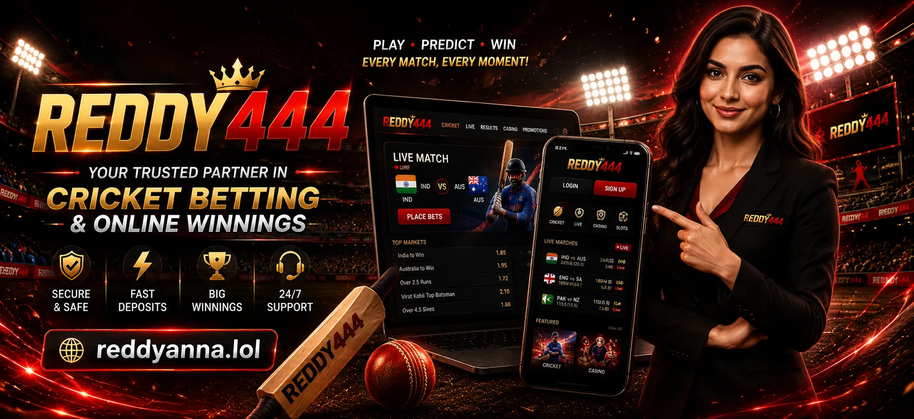 Reddy444 ID - Premium Online Betting & Casino Platform
