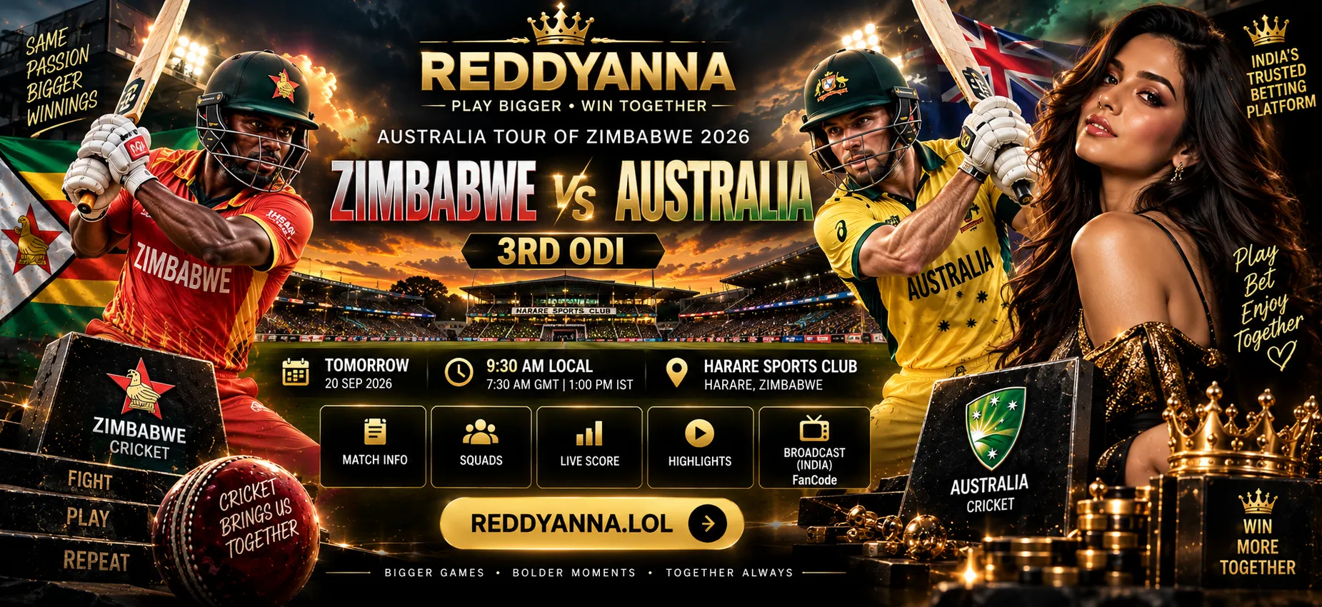 ZIM vs AUS 3rd ODI match prediction Australia tour of Zimbabwe 2026