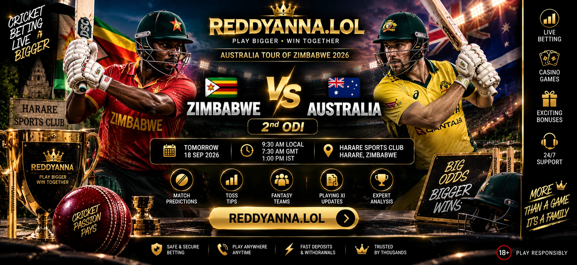 ZIM vs AUS 2nd ODI match prediction Australia tour of Zimbabwe 2026