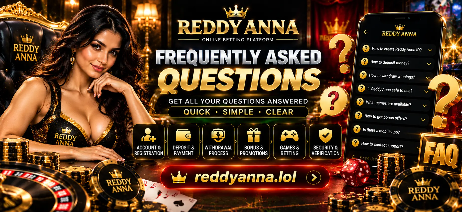Reddyanna Frequently Asked Questions - Complete FAQ Guide 2026